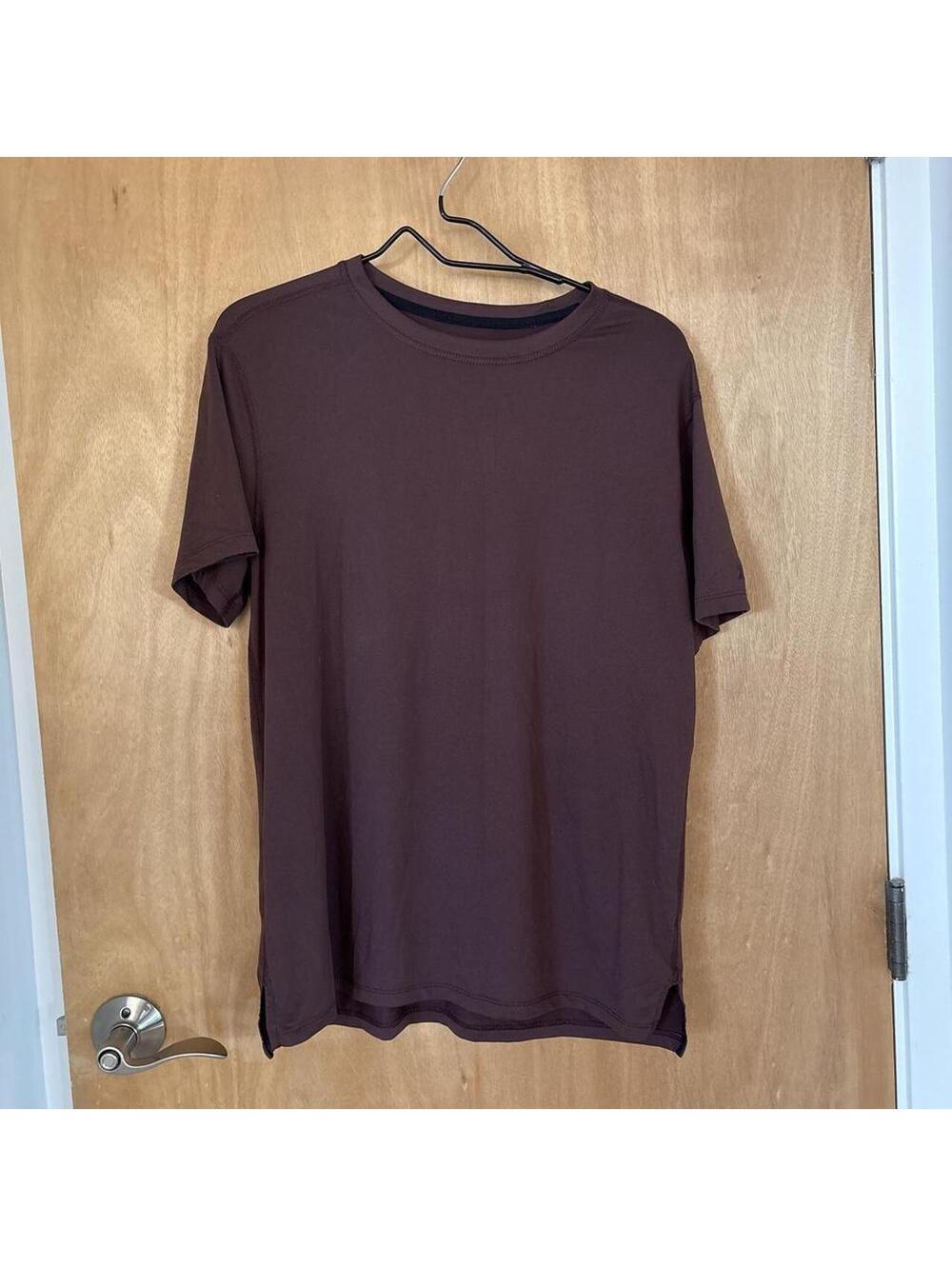 All in Motion Men's Medium Brown Recycled Polyester Spandex T-Shirt